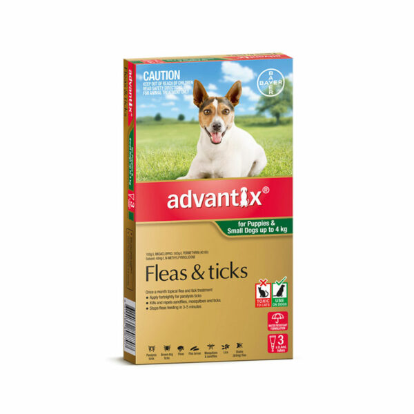 Advantix Green Spot-On for Puppies & Small Dogs - 3 Pack